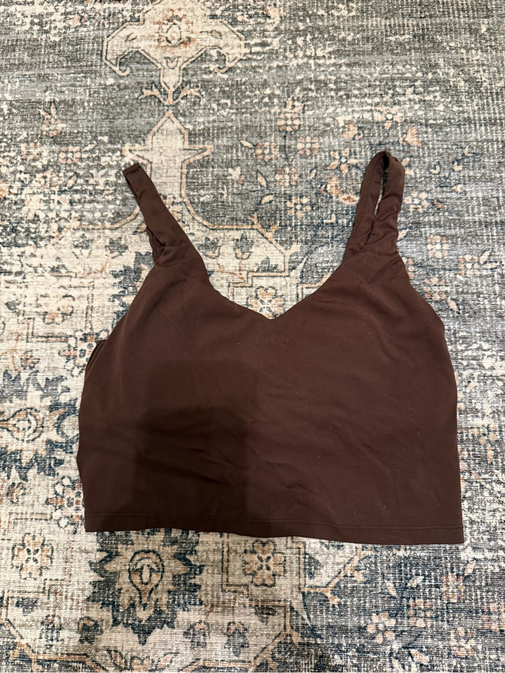 aerie Brown V-Neck Bralette Crop Top